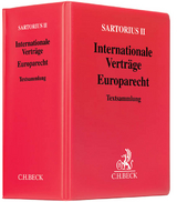 Sartorius II, Internationale Verträge/Europarecht