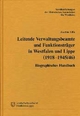 Leitende Verwaltungsbeamte und Funktionsträger in Westfalen und Lippe (1918-1945/46): Biographisches Handbuch (Veröffentlichungen der Historischen ... Wirtschafts- und sozialgeschichtliche Gruppe)