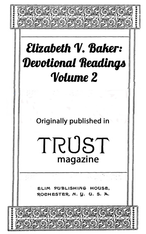 Devotional Readings 2 - Elizabeth V. Baker