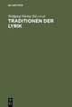 Traditionen der Lyrik: Festschrift fÃ¼r Hans-Henrik Krummacher Wolfgang DÃ¼sing Editor