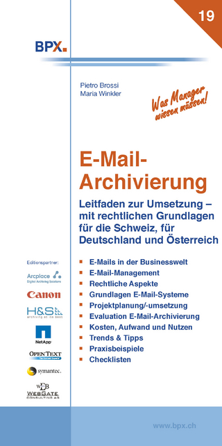 E-Mail Archivierung - BPX; Pietro Brossi