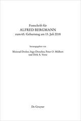 Festschrift für Alfred Bergmann zum 65. Geburtstag am 13. Juli 2018 - 