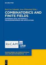 Combinatorics and Finite Fields - 