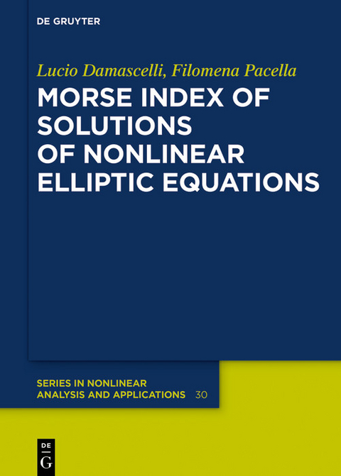 Morse Index of Solutions of Nonlinear Elliptic Equations -  Lucio Damascelli,  Filomena Pacella