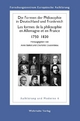 Die Formen der Philosophie in Deutschland und Frankreich, 1750–183 - Anne Baillot; Charlotte Coulombeau
