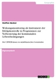 Wirkungsmonitoring als Instrument der Erfolgskontrolle in Programmen zur Verbesserung der kommunalen Lebensbedingungen - Steffen Becker
