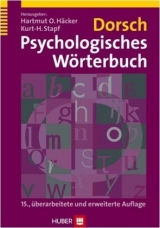 Dorsch Psychologisches Wörterbuch - Häcker, Hartmut O; Stapf, Kurt H
