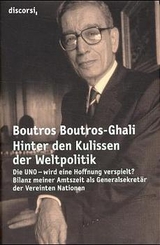 Hinter den Kulissen der Weltpolitik - Boutros Boutros-Ghali
