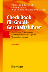 Check Book für GmbH-Geschäftsführer - Thomas F. Jehle, Csaba Láng, Wolfgang Meier-Rudolph