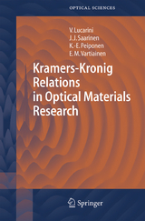 Kramers-Kronig Relations in Optical Materials Research - Valerio Lucarini, Jarkko J. Saarinen, Kai-Erik Peiponen, Erik M. Vartiainen