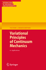 Variational Principles of Continuum Mechanics - Victor Berdichevsky