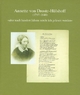 Annette von Droste-Hulshoff (1797 bis 1848): aber nach hundert Jahren mocht ich gelesen werden Bodo Plachta Editor