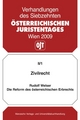 Österreichischer Juristentag (17.) Zivilrecht - Rudolf Welser