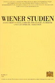 Wiener Studien. Zeitschrift für Klassische Philologie, Patristik und Lateinische Tratition [BD 112]