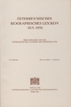 Österreichisches Biographisches Lexikon 1815-1950 / Österreichisches Biographisches Lexikon 1815-1950 55. Lieferung: [Schwarz] Marie - Seidl Carl