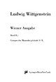 Synopse der Manuskriptbände V bis X (Ludwig Wittgenstein, Wiener Ausgabe)