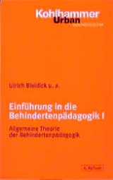 Einführung in die Behindertenpädagogik - Ulrich u.a. Bleidick