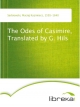 The Odes of Casimire, Translated by G. Hils - Maciej Kazimierz Sarbiewski