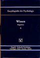 Kognition.: Enzyklopädie der Psychologie, Bd.6, Wissen