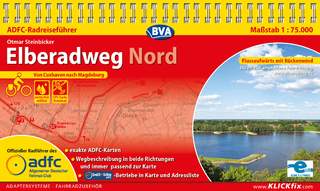 ADFC-Radreiseführer Elberadweg Nord 1:75.000 praktische Spiralbindung, reiß- und wetterfest, GPS-Tracks Download - BVA Bielefelder Verlag GmbH &amp; Co. KG; Otmar Steinbicker