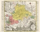Historische Karte der Fürstentumer Altenburg und Ronneburg 1757: Praetecturae Altenburgensis et Ronneburgensis earumque vicinia serenissimo duci saxo gothano