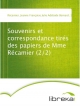 Souvenirs et correspondance tirés des papiers de Mme Récamier (2/2) - Jeanne Françoise Julie Adélaïde Bernard Récamier