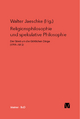 Religionsphilosophie und spekulative Theologie / Religionsphilosophie und spekulative Theologie Walter Jaeschke Editor