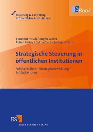 Strategische Steuerung in öffentlichen Institutionen - Bernhard Hirsch; Bernhard Hirsch; Jürgen Weber; Jürgen Weber; Robert Huber; Celina Gisch; Mathias Erfort