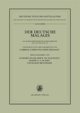 Der deutsche Malagis nach den Heidelberger Handschriften Cpg 340 und 315 - 