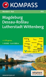 KOMPASS Wanderkarte 456 Magdeburg - Dessau - Roßlau - Lutherstadt Wittenberg 1:50.000