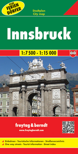 Innsbruck, Stadtplan 1:7500 - 1:15000 - 