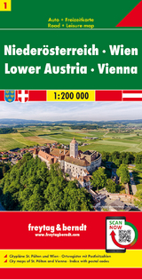 Niederösterreich - Wien, Autokarte 1:200.000, freytag & berndt