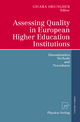 Assessing Quality in European Higher Education Institutions - Chiara Orsingher