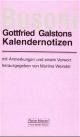 Galston, G: Gottfried Galstons Kalendernotizen über Ferrucci