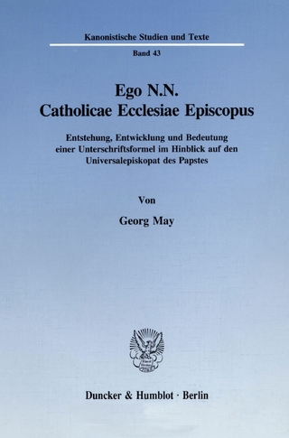 Ego N.N. Catholicae Ecclesiae Episcopus. - Georg May