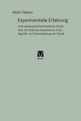 Experimentelle Erfahrung - Holm Tetens