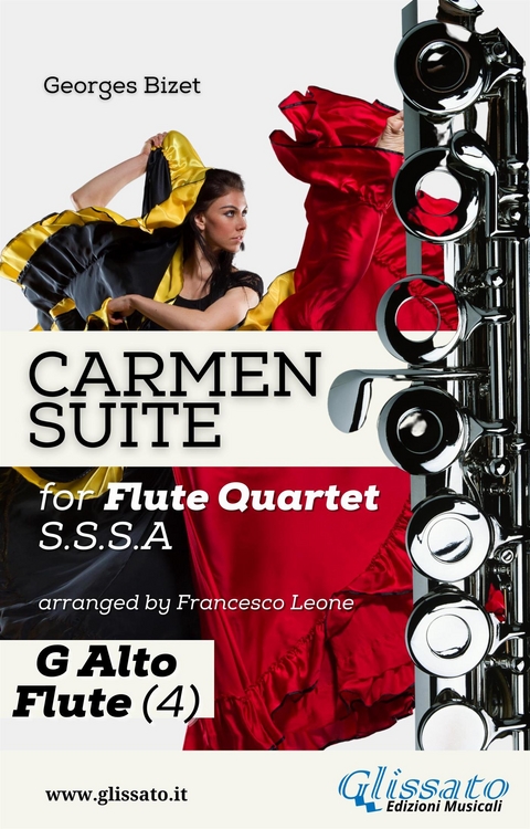 "Carmen" Suite for Flute Quartet (G Alto Flute) - Georges Bizet, a cura di Francesco Leone