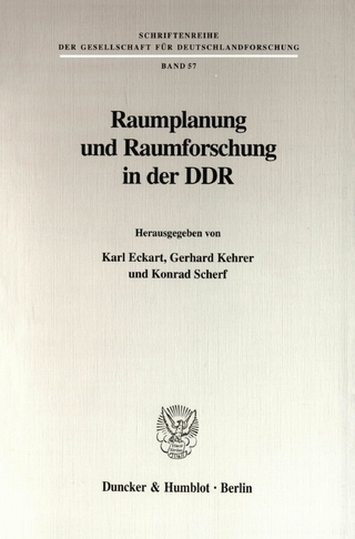 Raumplanung und Raumforschung in der DDR. - Konrad Scherf