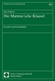 Die Martens'sche Klausel - Rhea Schircks