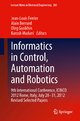 Informatics in Control, Automation and Robotics: 9th International Conference, ICINCO 2012 Rome, Italy, July 28-31, 2012 Revised Selected Papers Jean-