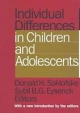 Individual Differences in Children and Adolescents - Donald H. Saklofske; Sybil B. G. Eysenck