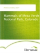 Mammals of Mesa Verde National Park, Colorado - Sydney Anderson