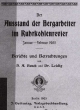 Der Ausstand der Bergarbeiter im Ruhrkohlenrevier Januar-Februar 1905 (Reprint, Faksimilie vom Original) - H A Bueck;  Leidig