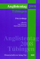 Anglistentag. Proceedings of the Conference of the German Association... / Anglistentag 2008 (Tübingen)