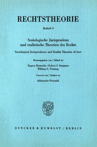 Soziologische Jurisprudenz und realistische Theorien des Rechts / Sociological Jurisprudence and Realist Theories of Law. - William L. Twining