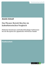 Das Theater Bertolt Brechts im kulturhistorischen Vergleich - Amelie Schnell