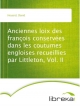 Anciennes loix des françois conservées dans les coutumes engloises recueillies par Littleton, Vol. II - David Houard