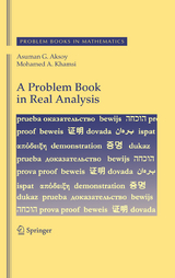 A Problem Book in Real Analysis - Asuman G. Aksoy, Mohamed A. Khamsi