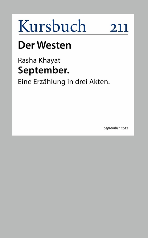 September - Rasha Khayat
