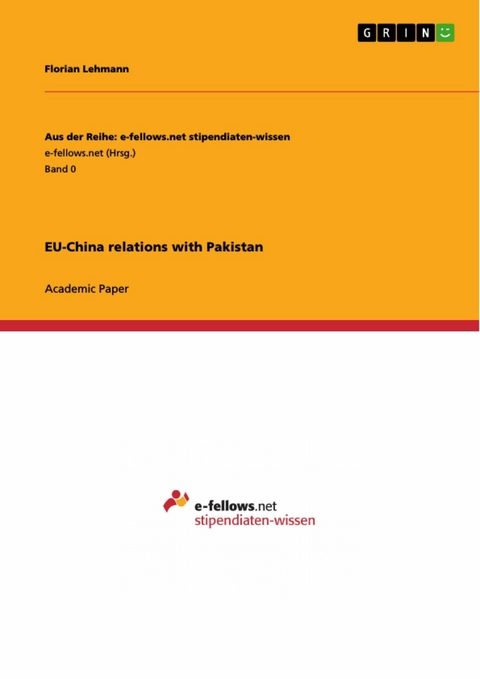 EU-China relations with Pakistan - Florian Lehmann